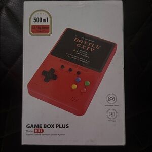 Game Box Plus Red Handheld Console